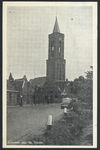 17342 Gezicht op de toren van de Ned. Herv. Ludgeruskerk te Loenen aan de Vecht, vanaf de Rijksstraatweg.